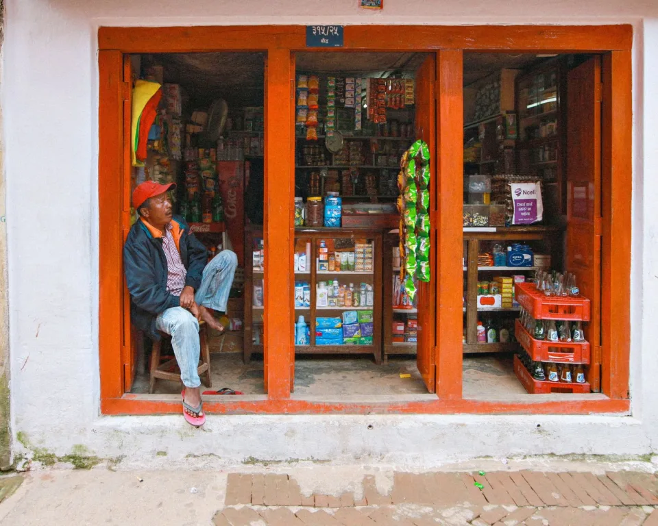 Trái cây tươi trên kệ